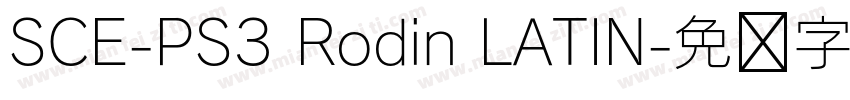 SCE-PS3 Rodin LATIN字体转换